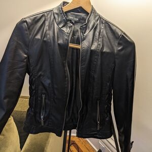 New Look Sleek Black Vegan Leather Jacket